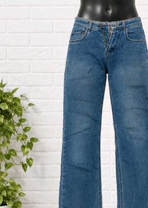 Vintage Wide Leg Blue Jeans