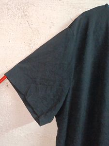 Black V-Neck Tunic Top