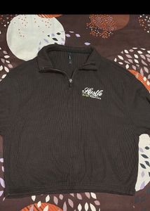 Stylish "Hustle" Quarter Zip Pullover