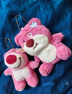 Pink tedy Bear Toy 2 pic combo