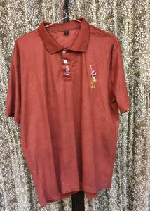 Men's Rusty Orange Polo Shirt