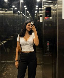 White Lace Crop Top