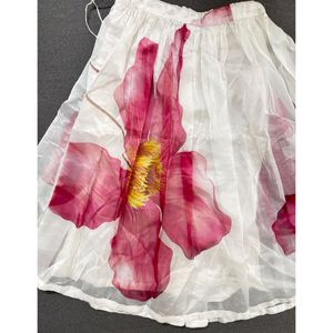 Organza Floral Print Lehenga Blouse And Dupatta