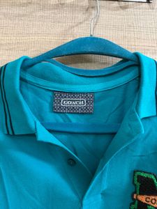 Coach Blue Polo Shirt