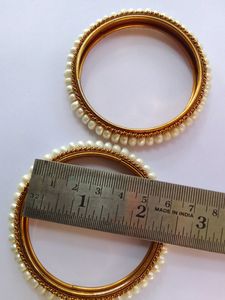 Unused Pearl Bangles Size 2.4