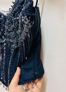 Stunning Corset Blouse &amp; Drape Saree