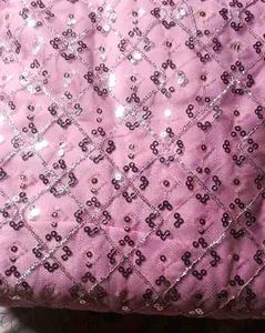 Pink Sequin dress material for a gorgeous look