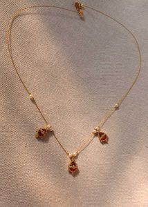 Elegant Red Gemstone Necklace