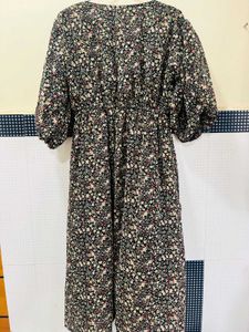 Chic Floral Print Midi Dress