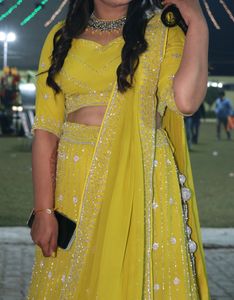 Yellow Embellished Lehenga Set