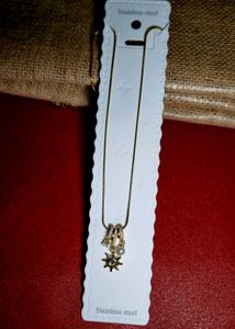 Anti tarnish Sparkling Star Pendant Necklace