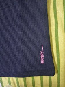 Black Ribbed T-Shirt