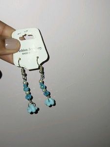 Blue floral earrings 💙 ✨️