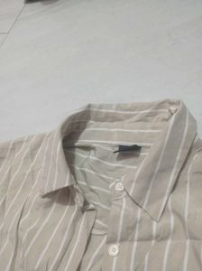 Unisex Striped Button-Down Shirt