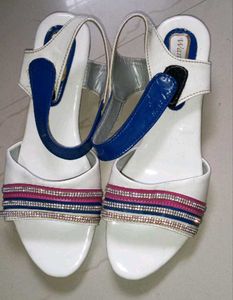 ​Combo of 2 Women's Footwear (White + Gray