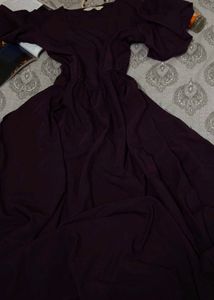 Elegant Plum Ethnic Gown