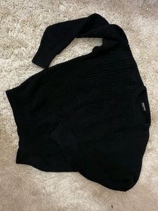 black sweater