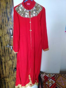Embellished Red Tunic