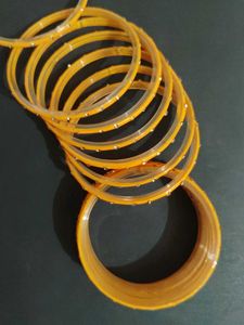 Set of 12 Yellow Bangles