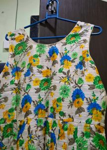 Floral Print Ethnic Gown