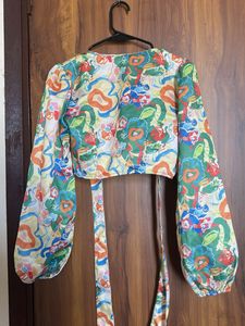 Colorful Printed Cropped Top