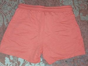 Peach Drawstring Lounge Shorts