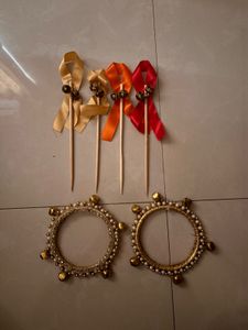 Designer Bangles with Festive Picks