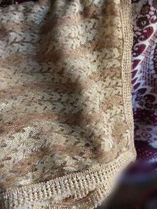 Elegant Golden Pattern dupatta with beautiful lace