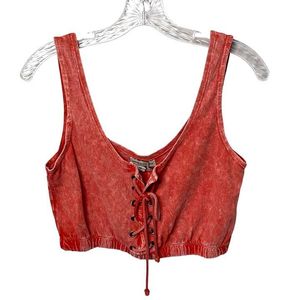 coral crop top