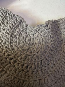 Gray Crochet Shoulder Bag