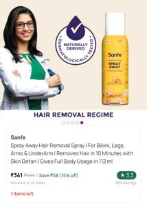 Sanfe Spray Away Hair Removal Foam