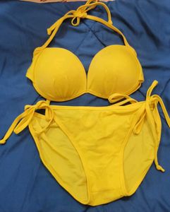 Bright Yellow Bikini Set