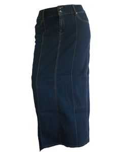 Y2k Denim Maxi Skirt