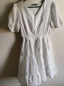 White Tiered Summer Dress