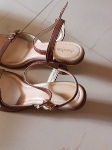 Elegant Brown Strappy Heels