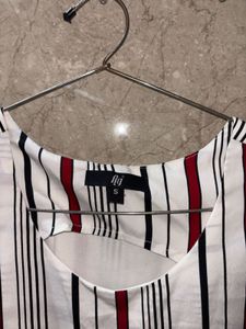 Branded New Striped Sleeveless A-Line Dress