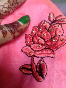 Embroidered Pink Dress
