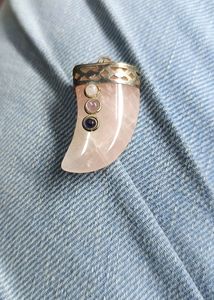 Rose 🌹 Quartz Claw Pendant