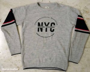 NYC Graphic Print Sweater