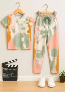 Tie-dye T-shirt & Pants Set