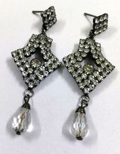 Fancy cut work Eyer ring Rhinestone/anti