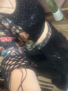 Black Tiered 3 Piece lehenga set