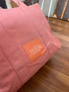 Marc Jacobs Large Canvas Tote Bag – Pink/Coral