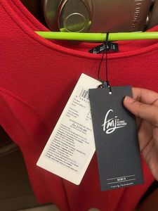 Vibrant Red Cap Sleeve Dress