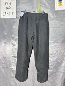 Classic Grey Linen Pants