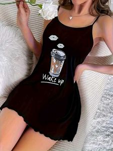 SHEIN Cute Coffee Print Nightgown