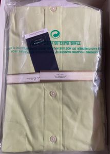 Arrow Men's Lemon Green Dress Shirt