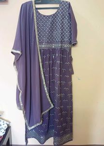 Elegant Embroidered Niyra Set with Dupatta