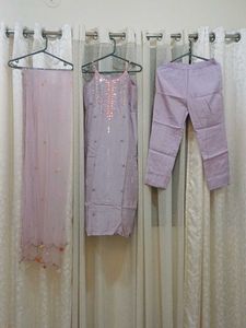 Embellished Kurta Set with Dupatta