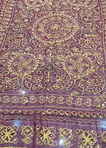 Elegant Red &amp; Gold Embroidered Saree